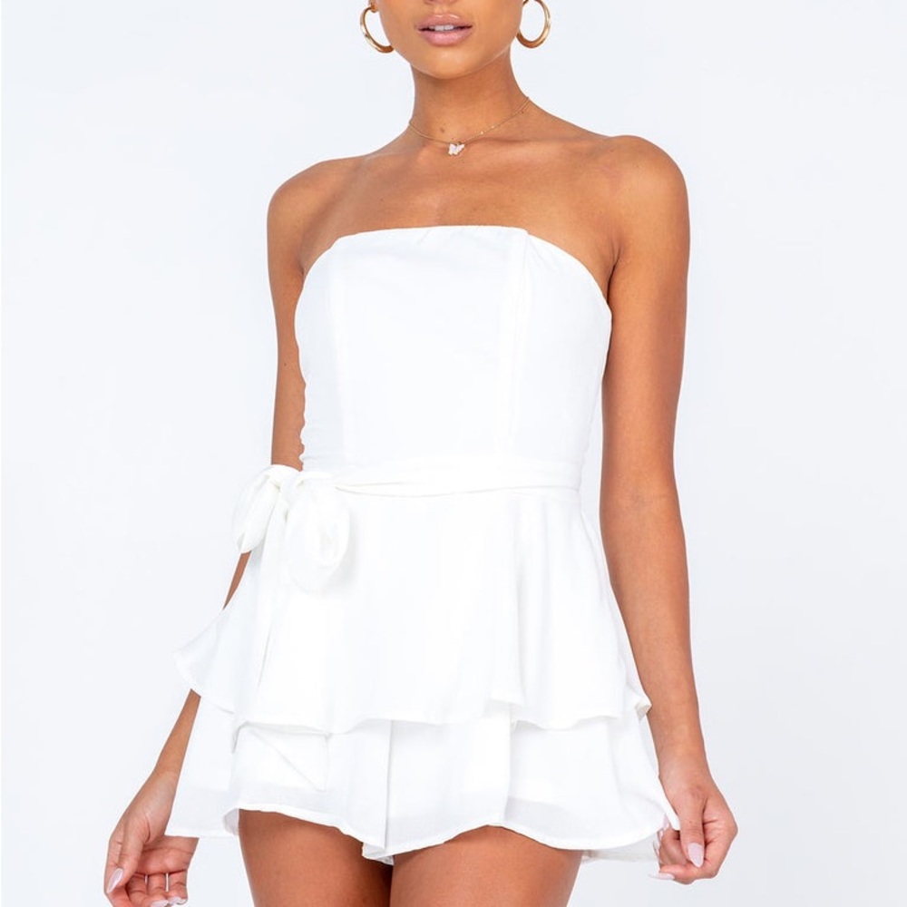 PRINCESS POLLY ROLLA WHITE ROMPER